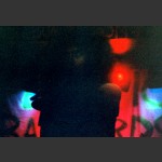A photograph of the light show, and very little else